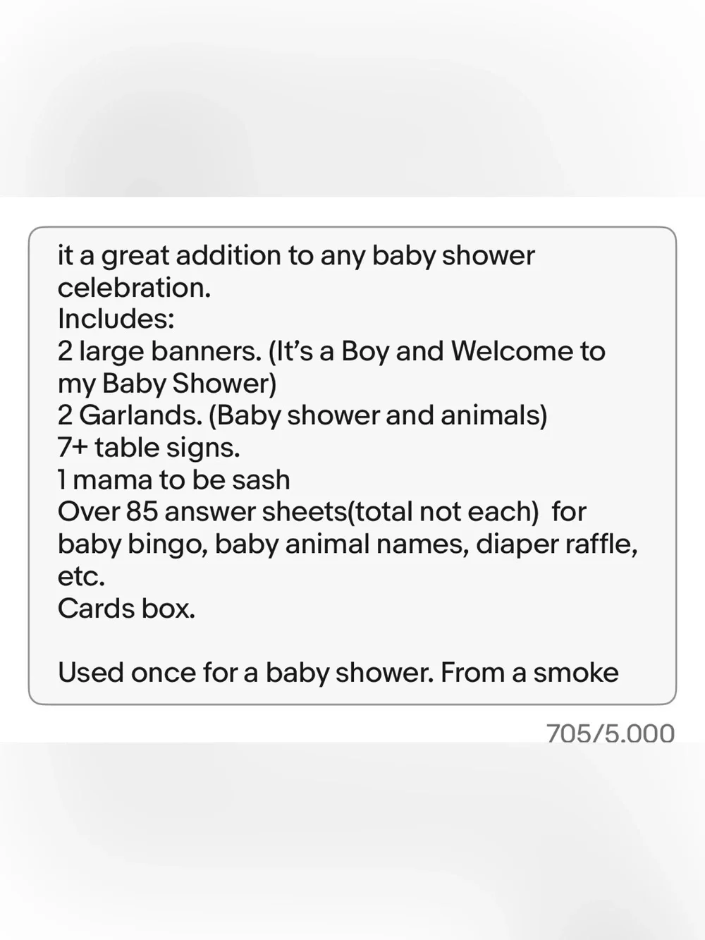 Woodland Animals Baby Shower Lot over 100 pieces